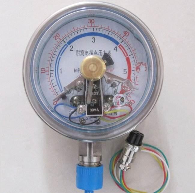 耐震電(diàn)接點壓力表