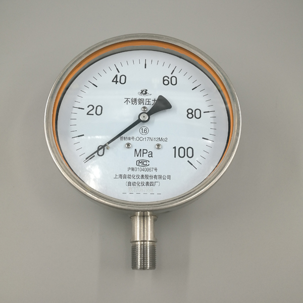 不(bù)鏽鋼壓力表